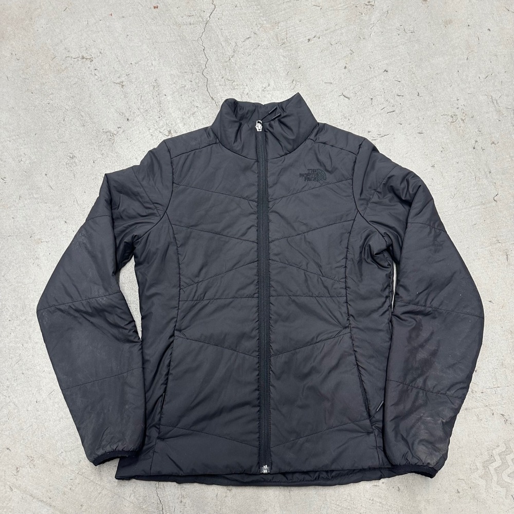 The North Face Womens S Black Quilted Puffer Jacket Full Zip Quest Triclimate